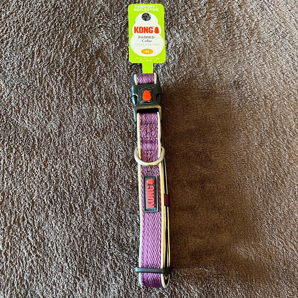 KONG Padded Collar – Comfort + Reflective – New with tags